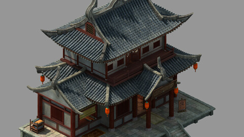 ArtStation - Peach Blossom Island - Tower 12 | Game Assets