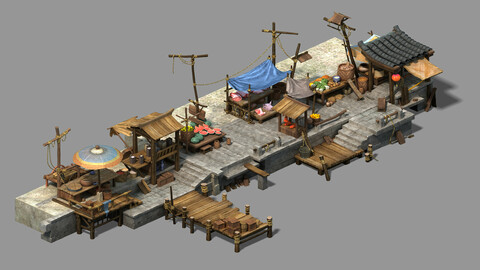 Peach Blossom Island - Marina - Commercial Port