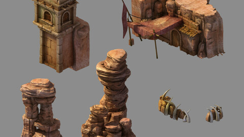 Blood Festival Canyon - Wind Stone Building 01