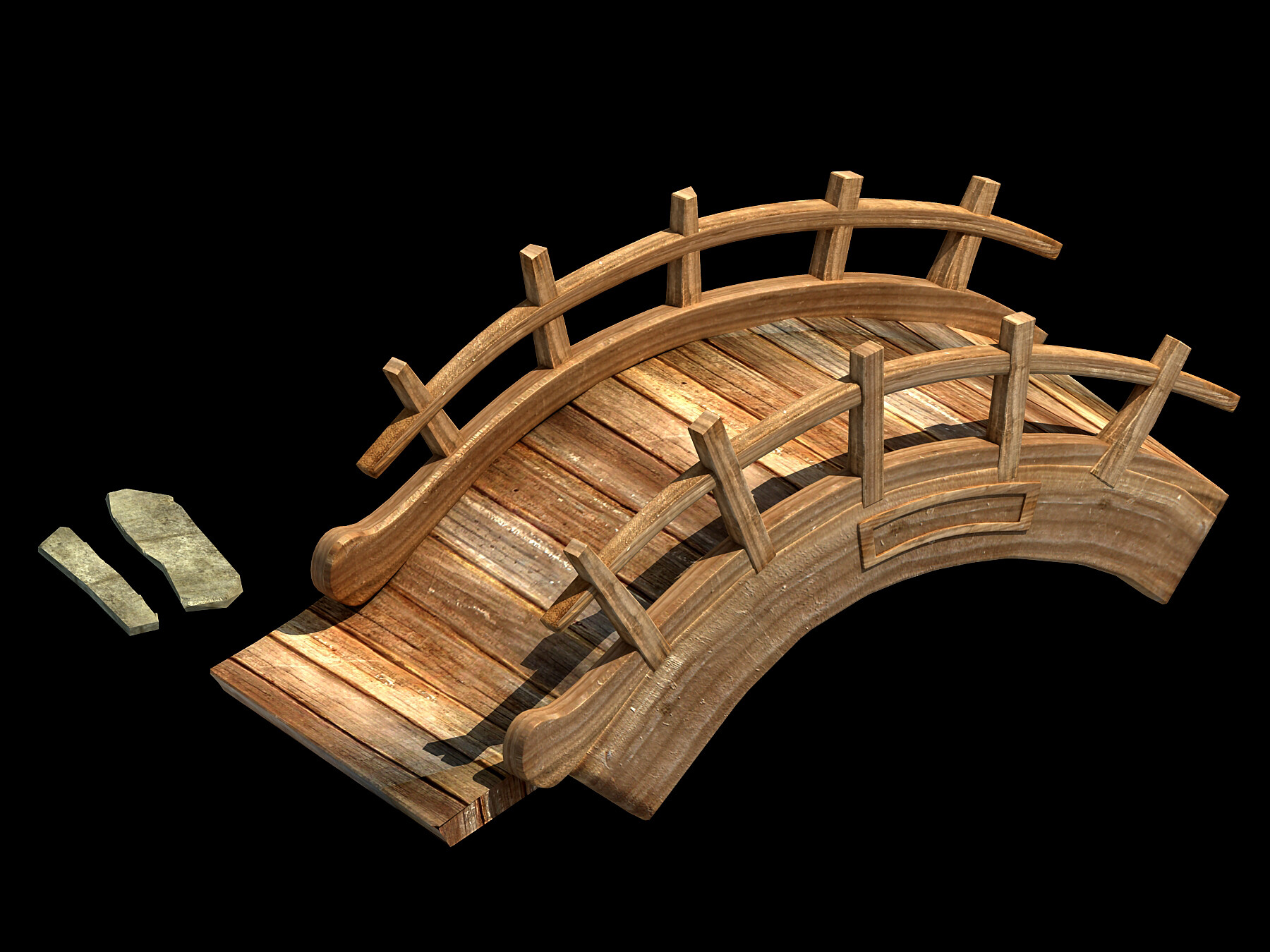 ArtStation - Field - Wooden Bridge 53 | Game Assets