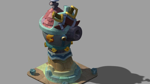 Combat tower normal state