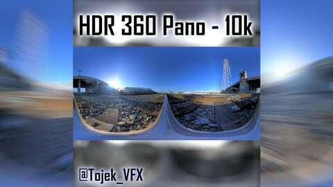 HDR 360 Panorama 1st Street Viaduct DTLA 41 side of bridge