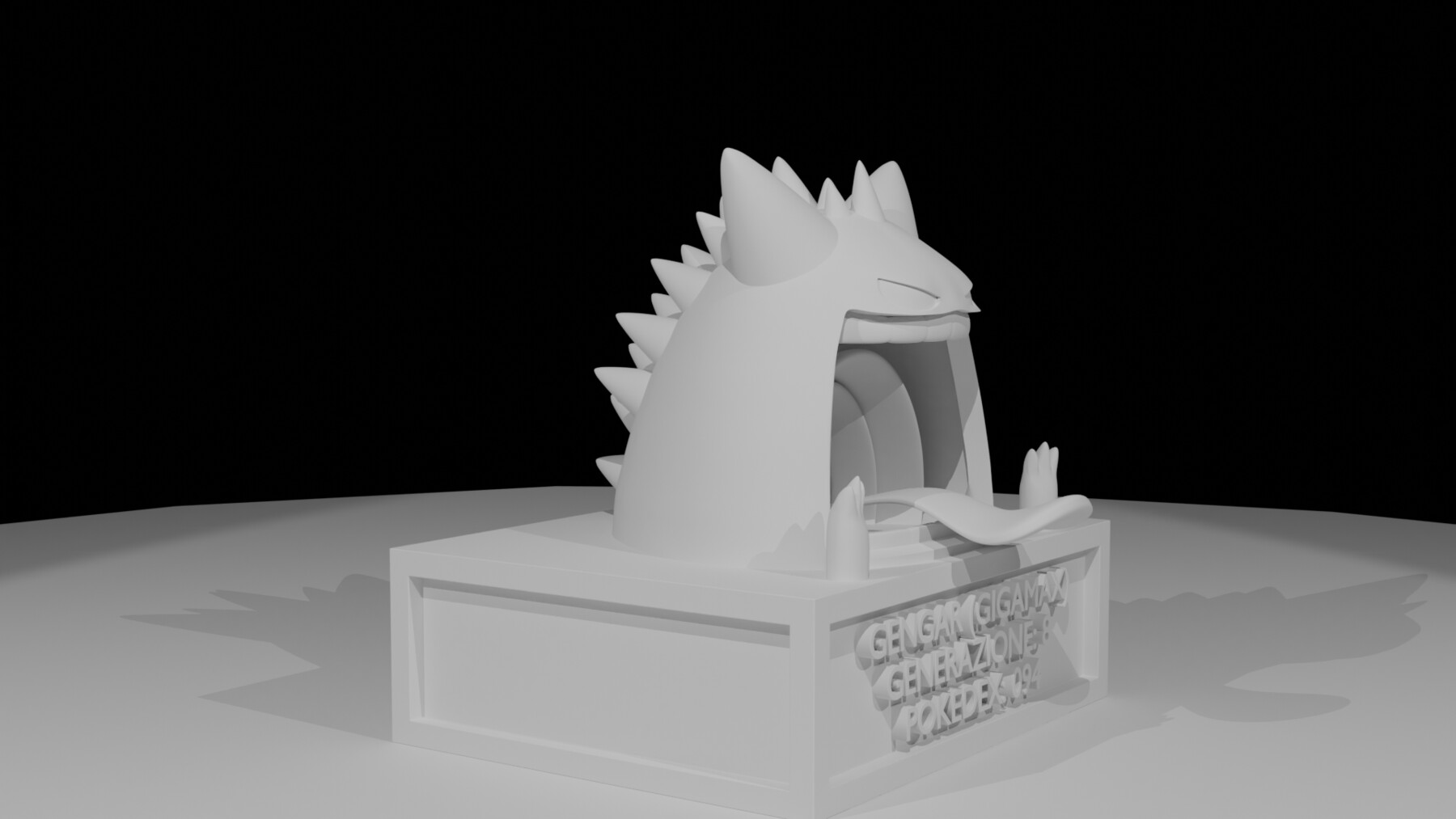 STL file gigantamax gengar pokemon 🐉・3D printable model to