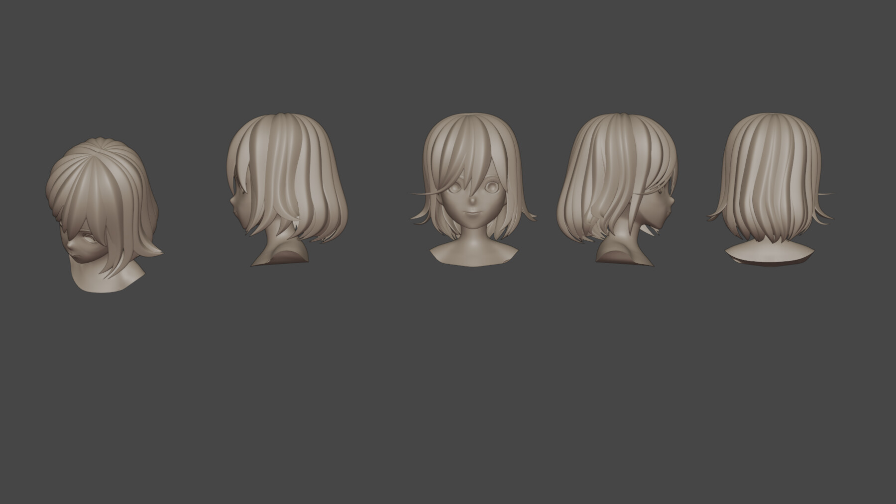 ArtStation - Hair Pack (10 models) | Game Assets