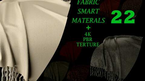 22 High Quality fabric Smart Materials Bundle + 4K PBR Texture_VOL.3