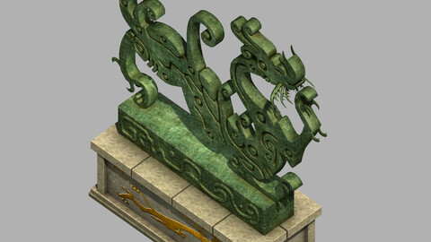 Architectural Decoration - Royal Palace - Dragon -