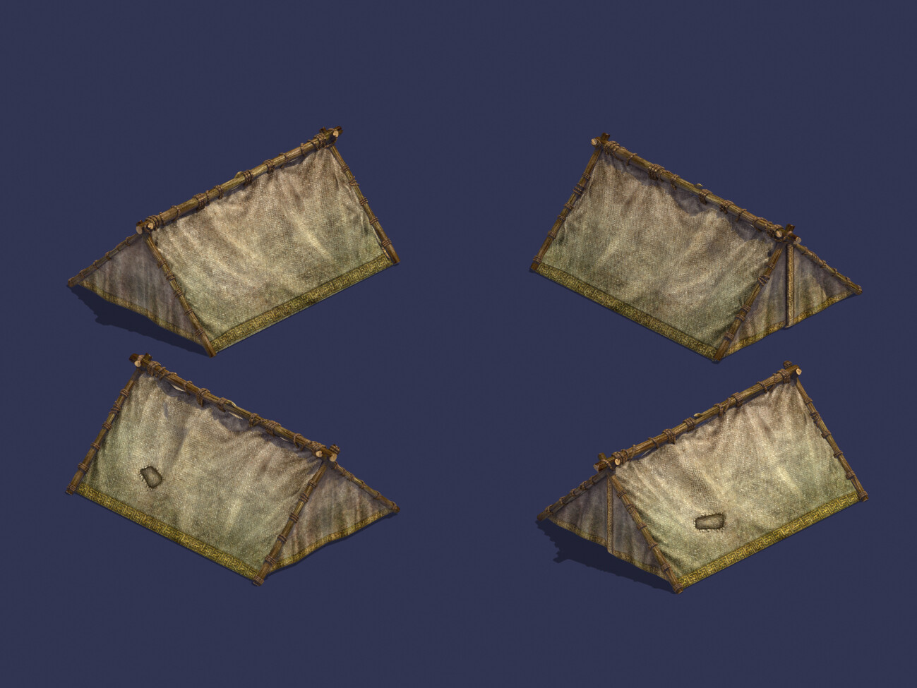 ArtStation - Barracks - Tents 042 | Game Assets