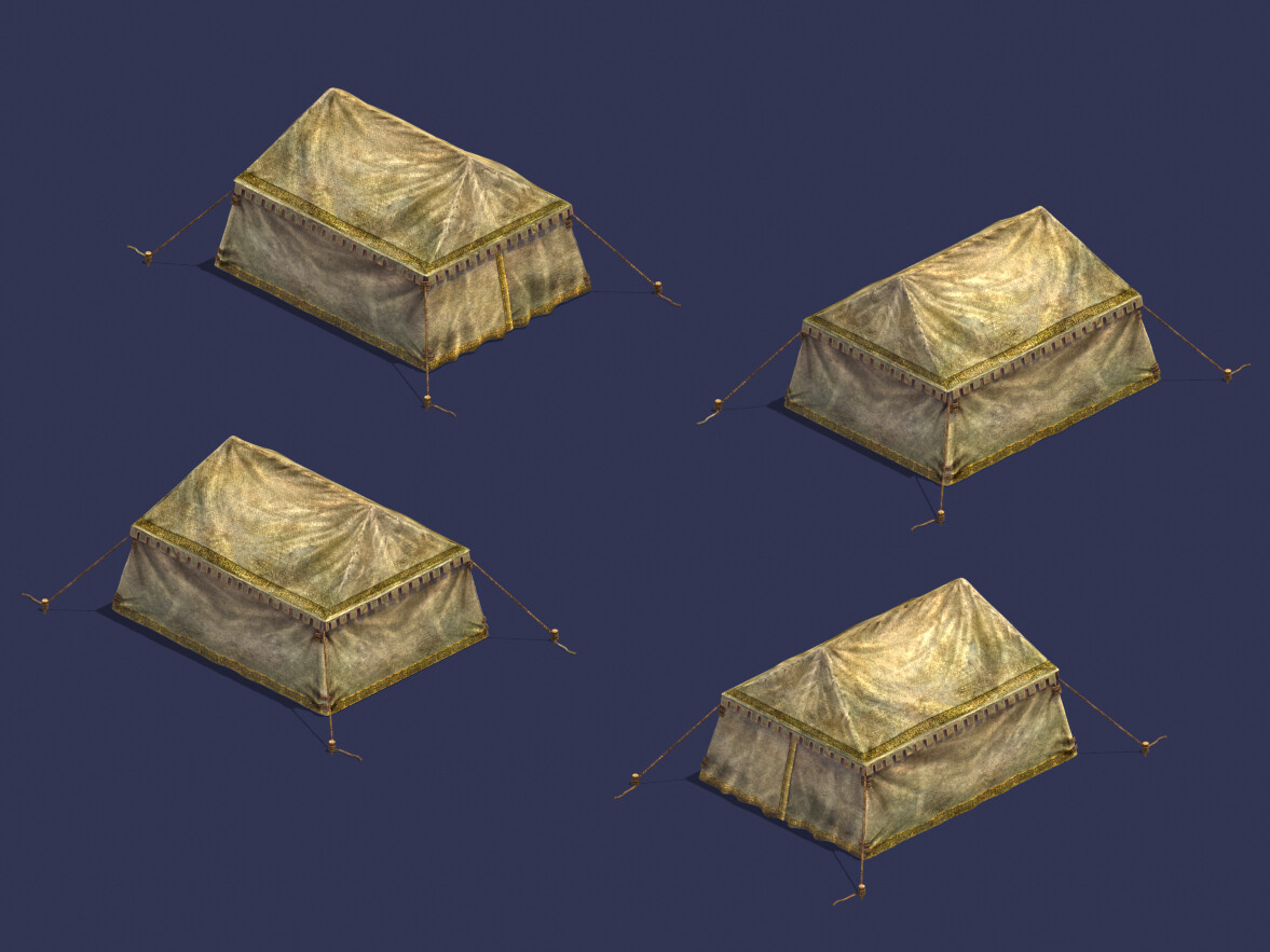 ArtStation - Barracks - Tents 043 | Game Assets