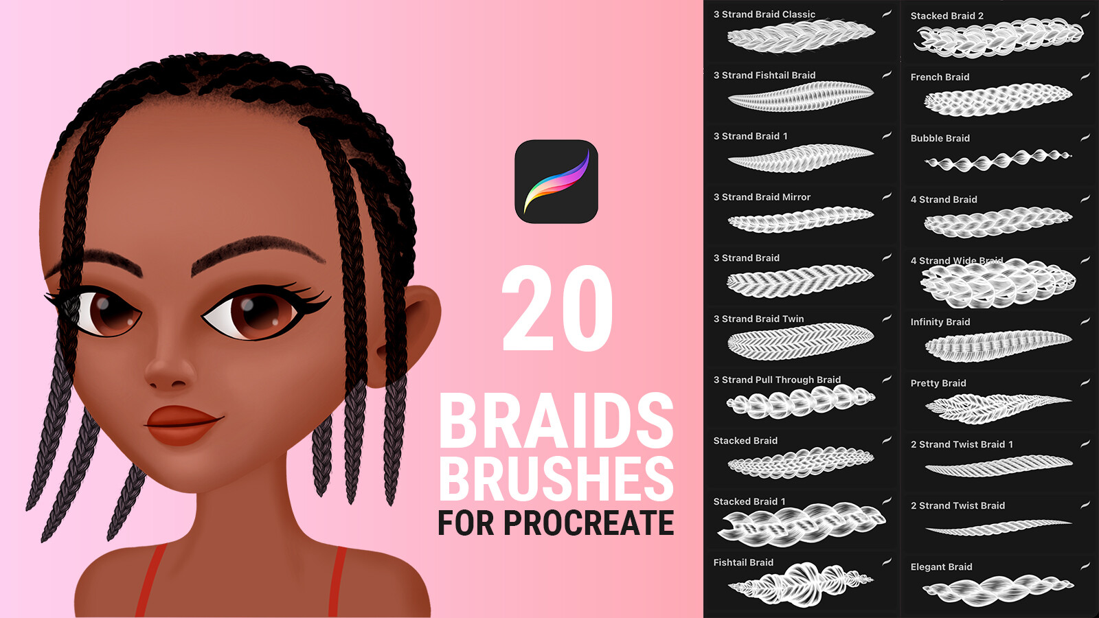 procreate braid brush free
