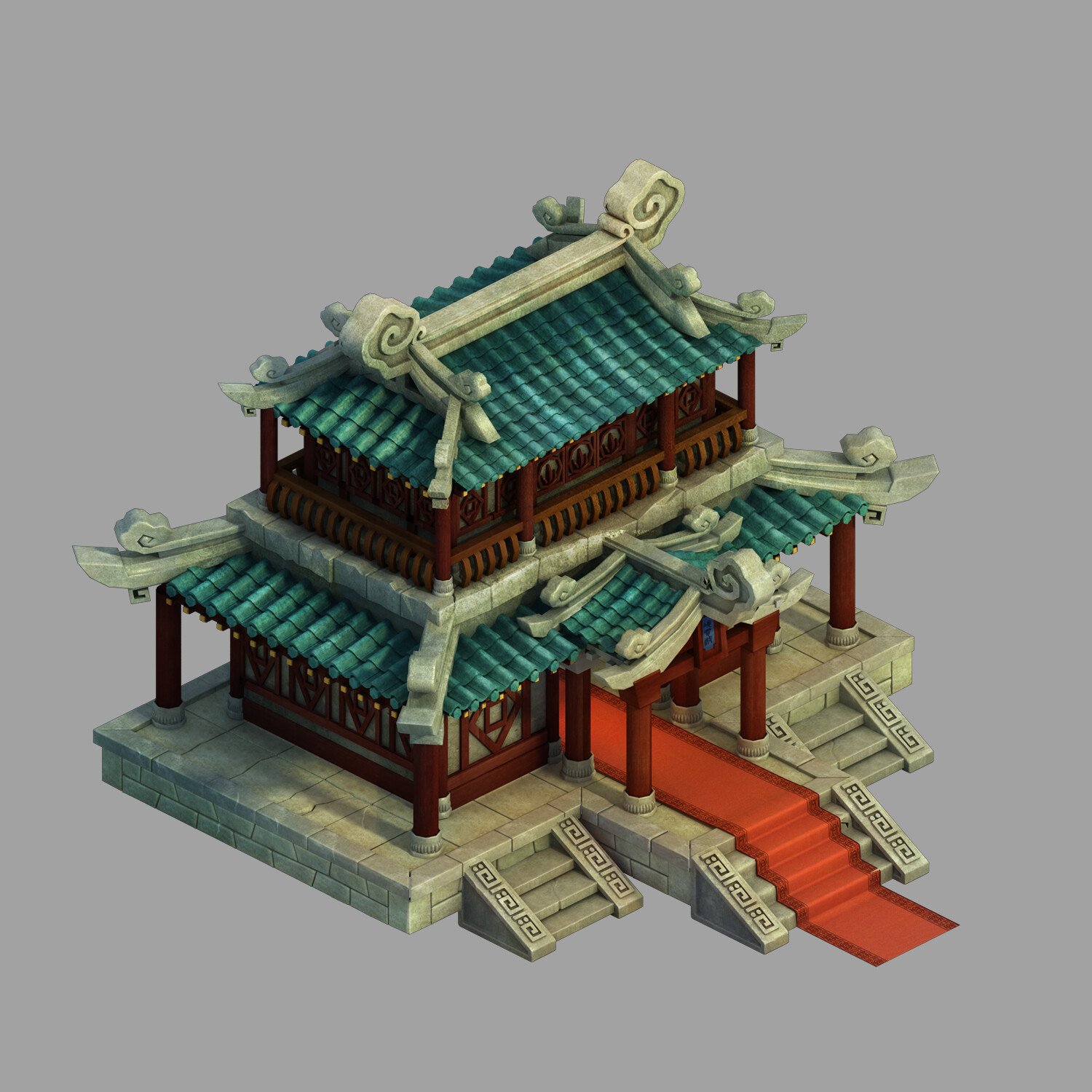 ArtStation - Ling Xiao School - Headquarters 03 | Game Assets