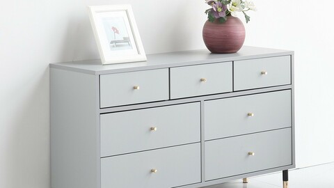 Mystic 1200 7-layer wide chest of drawers 2colors