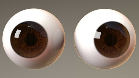 Stylised 3d eyes