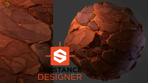 Stylized Desert Rock - Substance Designer