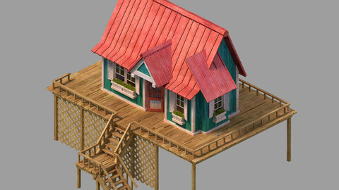 Wood Stitch House 03