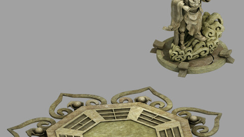 Gang - Decorative Stone Carving 03