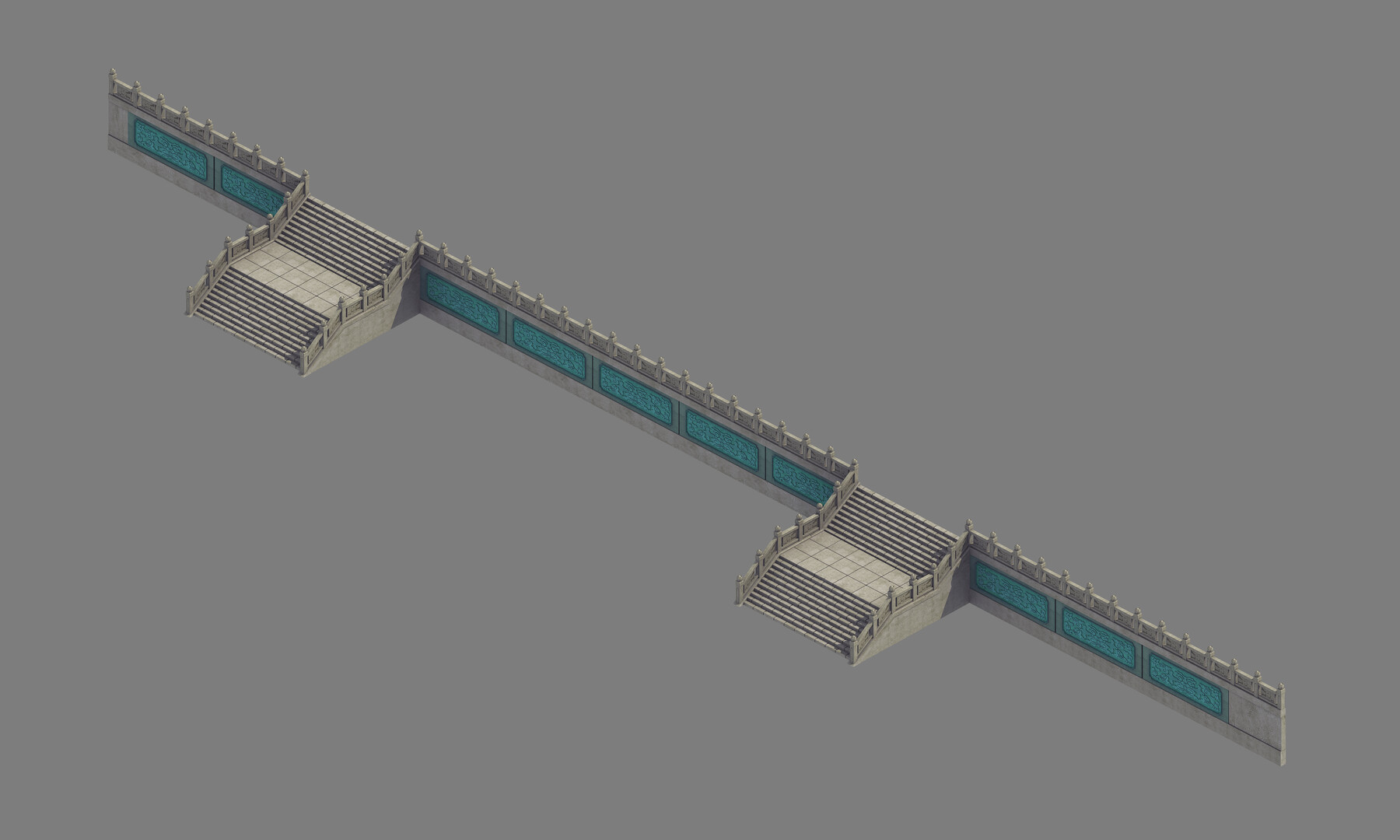 ArtStation - Basilica - Stairs 034 | Game Assets