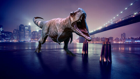 Dinosaur city attack