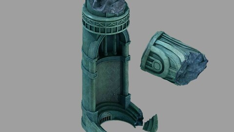 Underground Palace - Earth Palace Broken Column 01