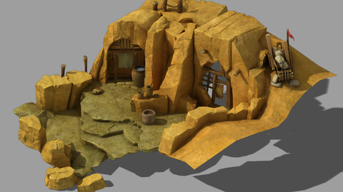 Mountain building - cave dwelling