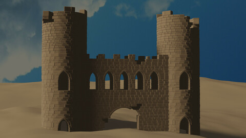 A castle in the desert