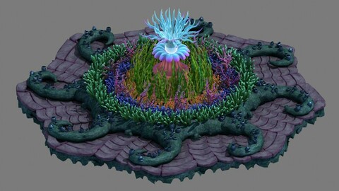 Submarine plant - sea anemone