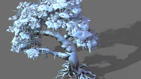 Game Models - Snow - Trees 03