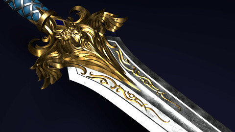 The Sword of King Llane from Warcraft movie 3D print model