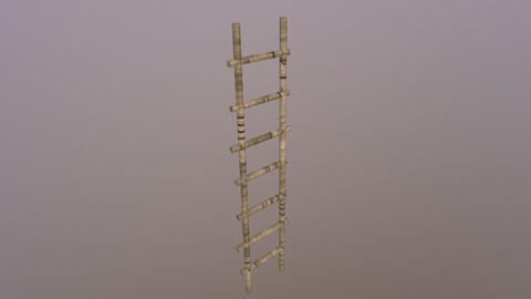 Wood Stairs 3D Model free