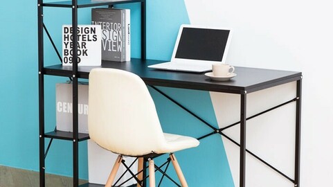 Simple H-type desk 7colors