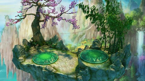 Game model - field - Alpine sightseeing platform