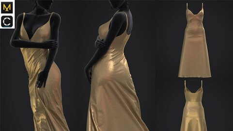 Silk digital dress