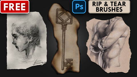 RIP & TEAR - (9) Photoshop Brushes (.abr)