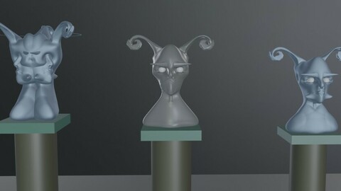 Cosmic Faun 3d Bust Model