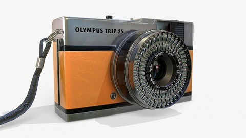Olympis Trip 35 Camera PBR Low Poly