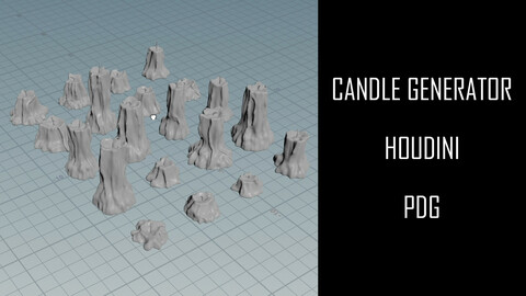 Candle Generator | Houdini | PDG