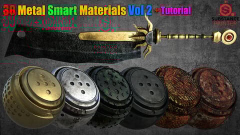 30 Metal Smart Materials Vol 2 + Tutorial