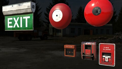 Firealarms , Firebell , Exitsign