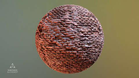 Damaged Brick Wall Textures PBR