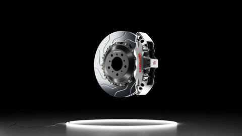Sparta Evolution Triton caliper Pegasus rotor brake system kit 3D model