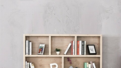 1500-2 tier wide bookshelf bookshelf shelf storage cabinet