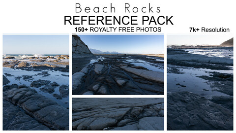 Reference Pack - Beach Rocks - 150+ Royalty Free Photos