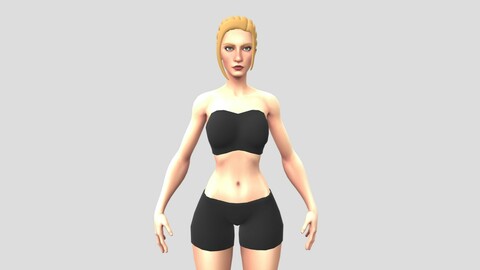 Stylized Female Character - Basemesh Female