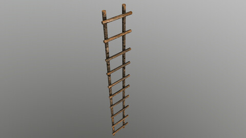 Wooden Stairs  3D Model free