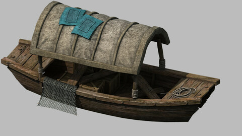 Traffic - Small wooden boat 07