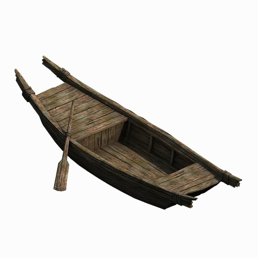 Small wooden boat 043