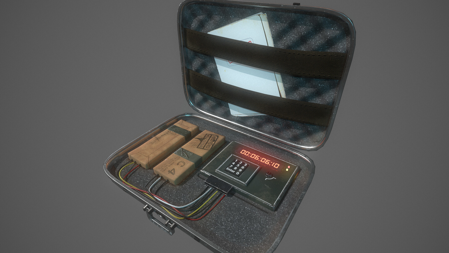 ArtStation Briefcase C4 Bomb Game Assets