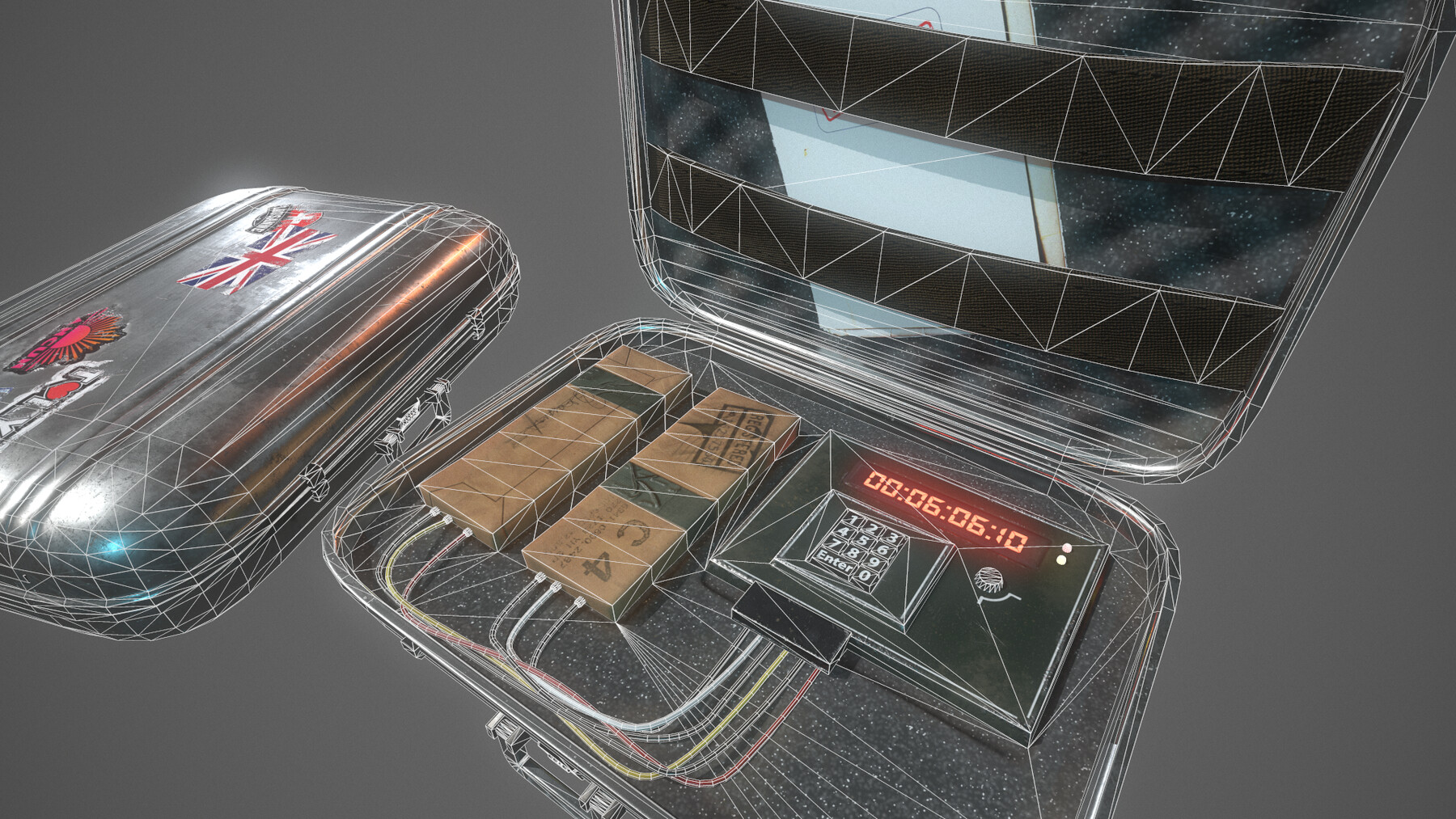 ArtStation Briefcase C4 Bomb Game Assets