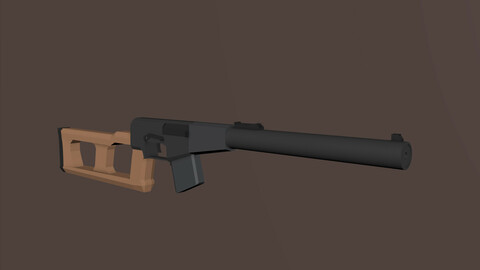 Low Poly VSS Vintorez