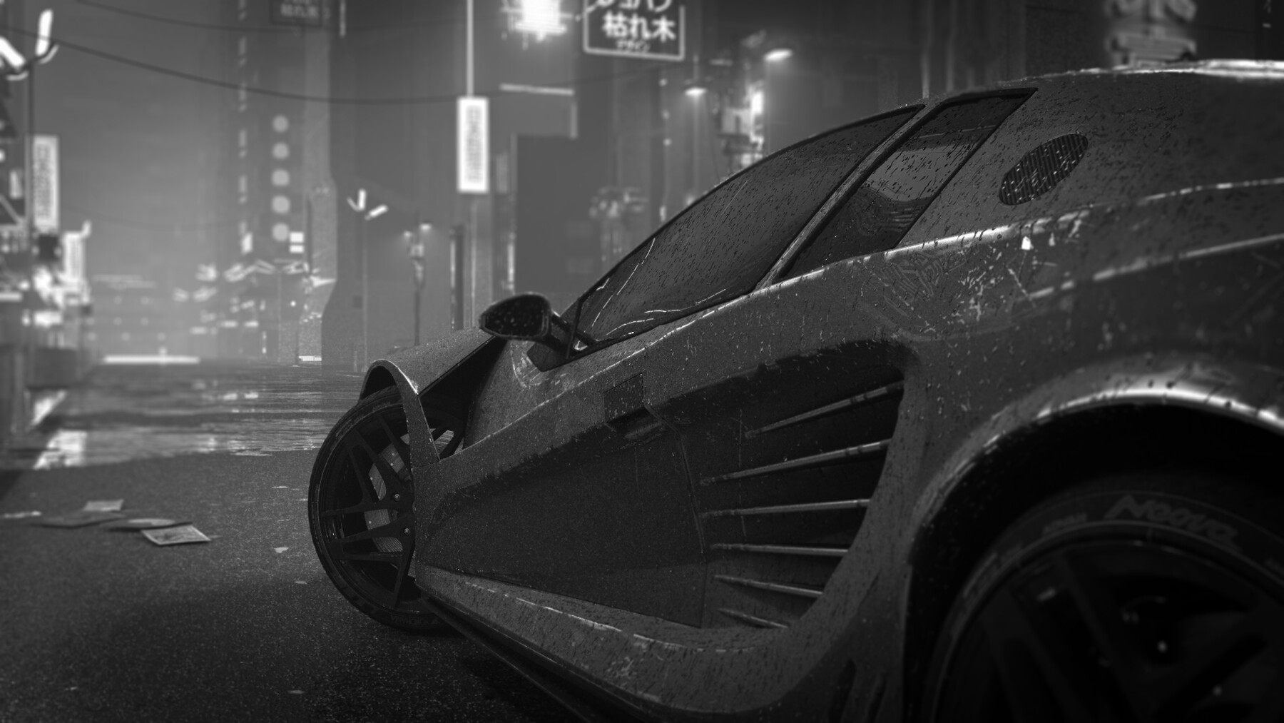 ArtStation Cyberpunk car concept Game Assets