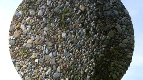 Gravel Grass 12 PBR Material